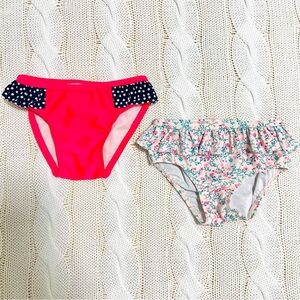 H&M Kids Swim Bikinis Bottoms - Pink and Floral 6-12 months